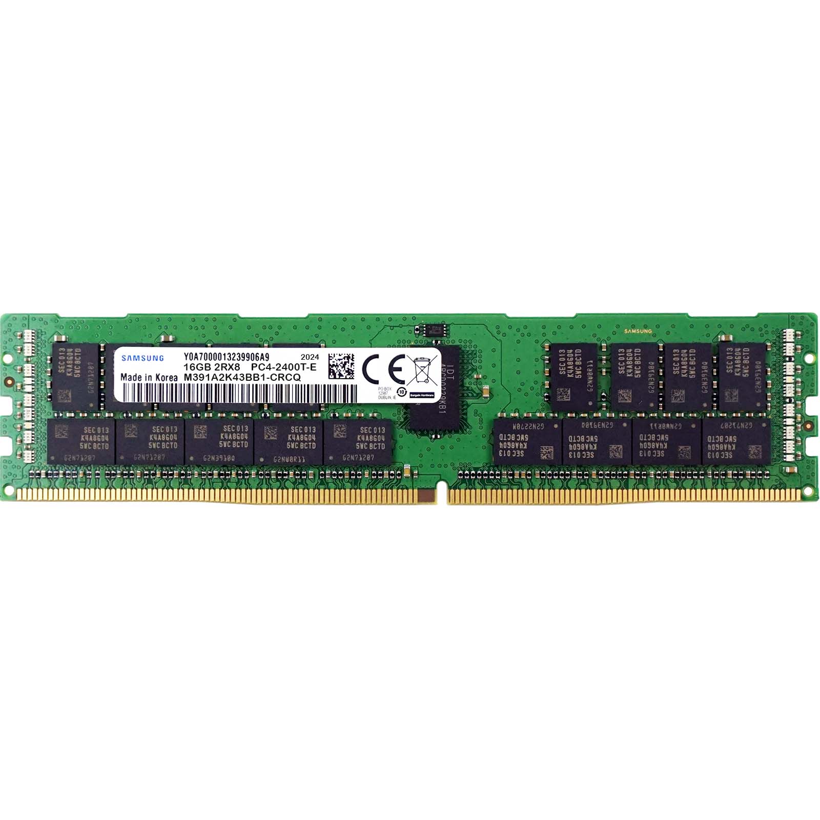 Samsung M391A2K43BB1-CRCQ 16GB PC4-19200T-E 2RX8 DDR4-2400MHz RAM