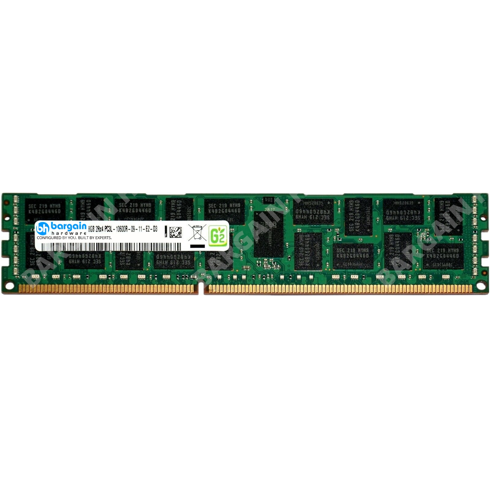 2x 8GB PC3L-10600R DDR3 ECC Registered (2Rx4) Server RAM memory - 16GB total