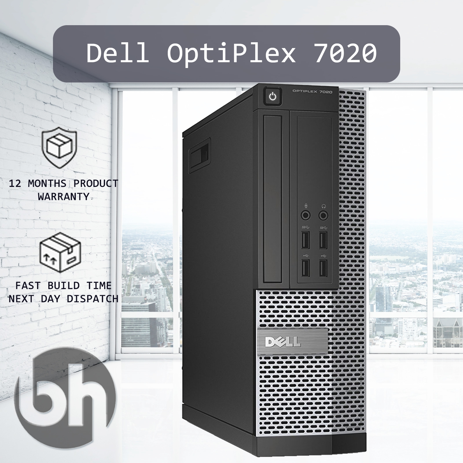Dell OptiPlex 7020 SFF i7 3-3.2Ghz Configurable Desktop PC Select RAM