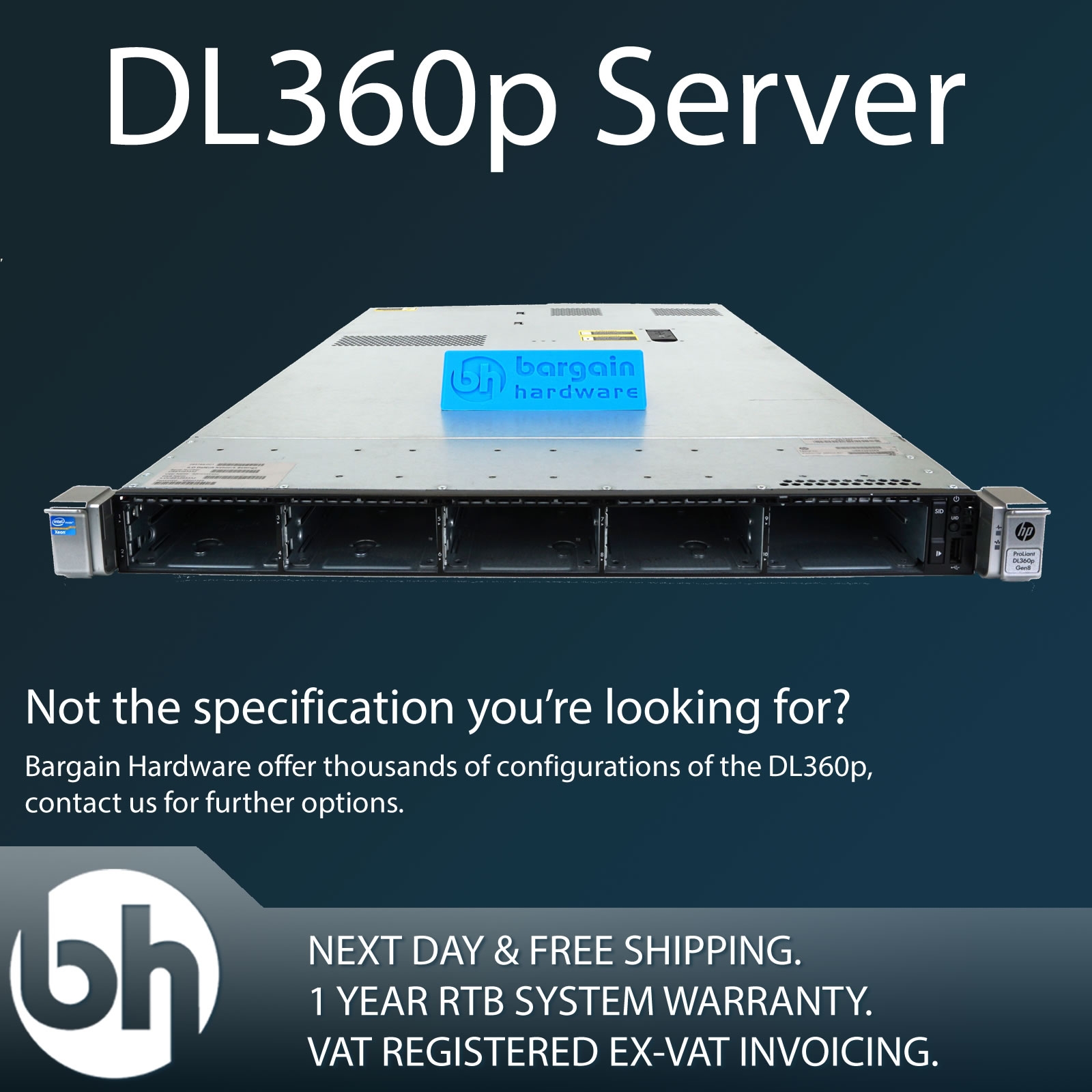 HP ProLiant DL360p 1U Server 10x2.5