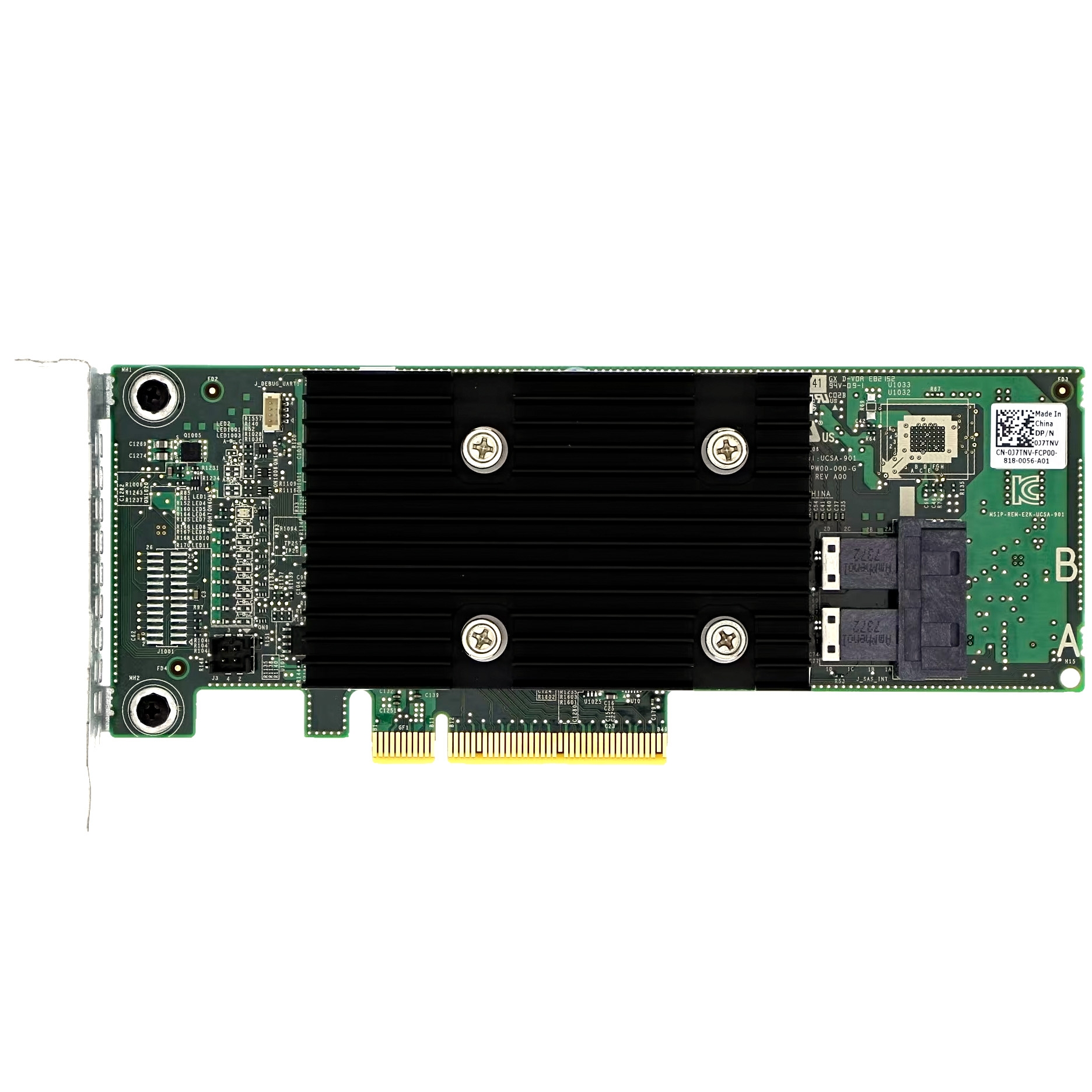 Dell J7TNV HBA330+ LP PCIe-x8 12Gbps SAS/SATA HBA 0J7TNV