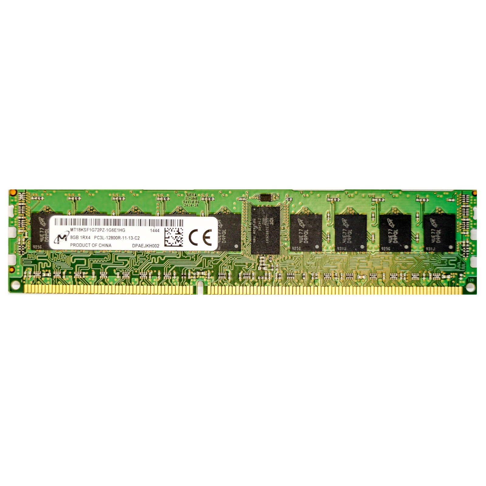 HP (731656-081) - 8GB PC3L-12800R (1RX4, 1600MHz) RAM - Front