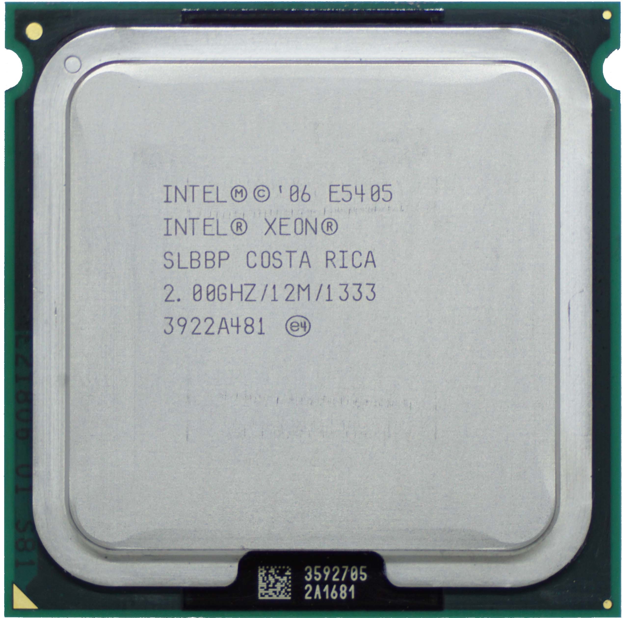 Intel Xeon E5405 (SLBBP) 4-Core 2.00GHz LGA771 12MB 80W CPU Processor