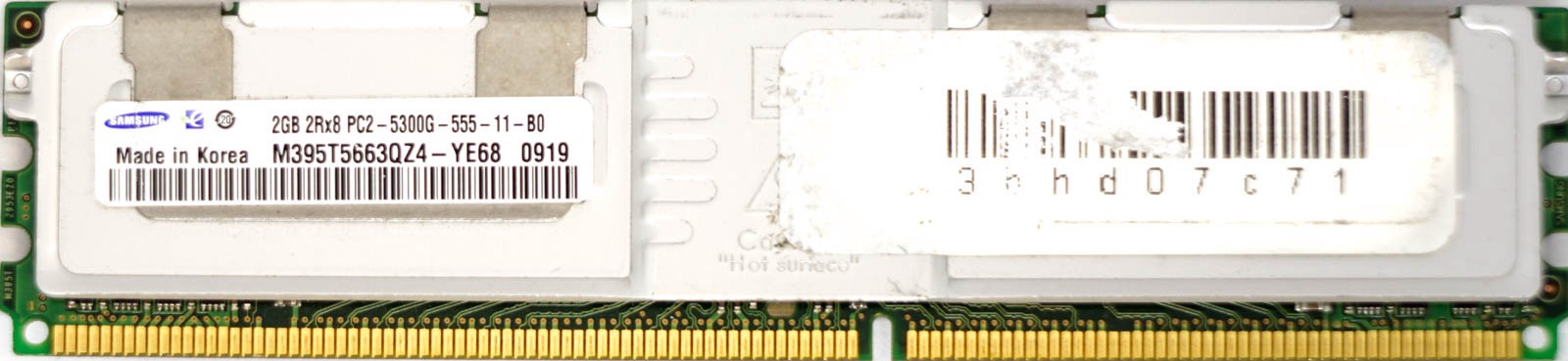 Samsung - 2GB PC2-5300G (DDR2-667Mhz, 2RX8)