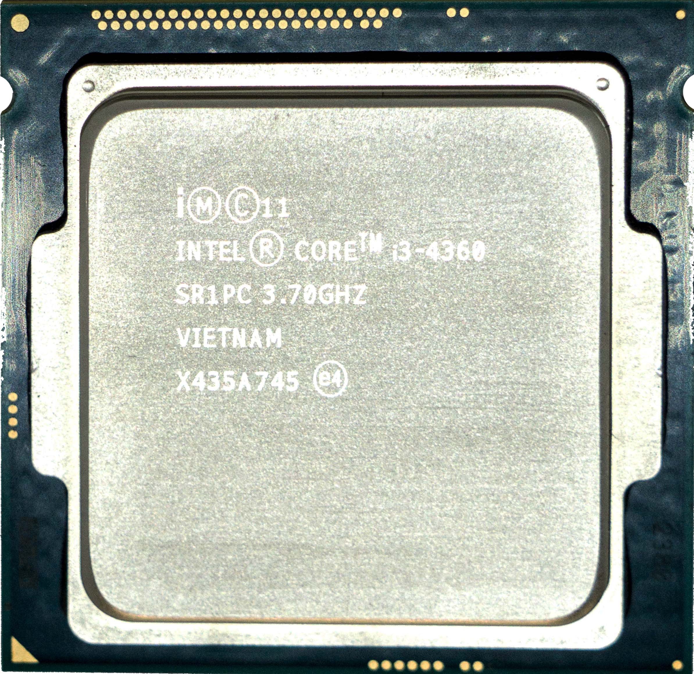 Intel Core i3-4360 (SR1PC) 3.70Ghz Dual (2) Core LGA1150 54W CPU