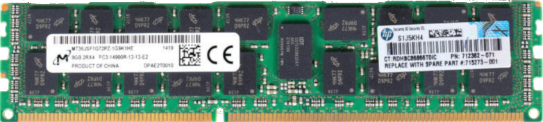 HP (712382-071) - 8GB PC3-14900R (DDR3-1866Mhz, 2RX4)