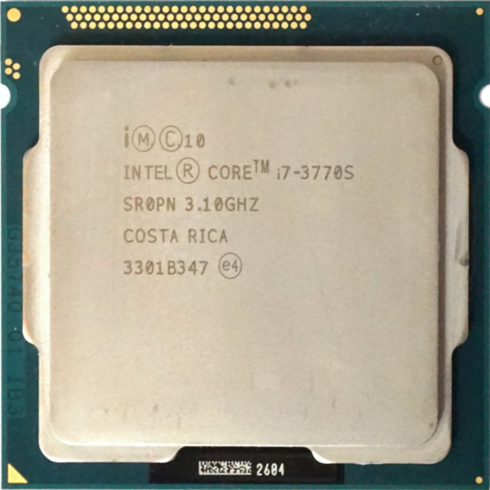 Intel Core i7-3770S (SR0PN) 3.10Ghz Quad (4) Core LGA1155 65W CPU