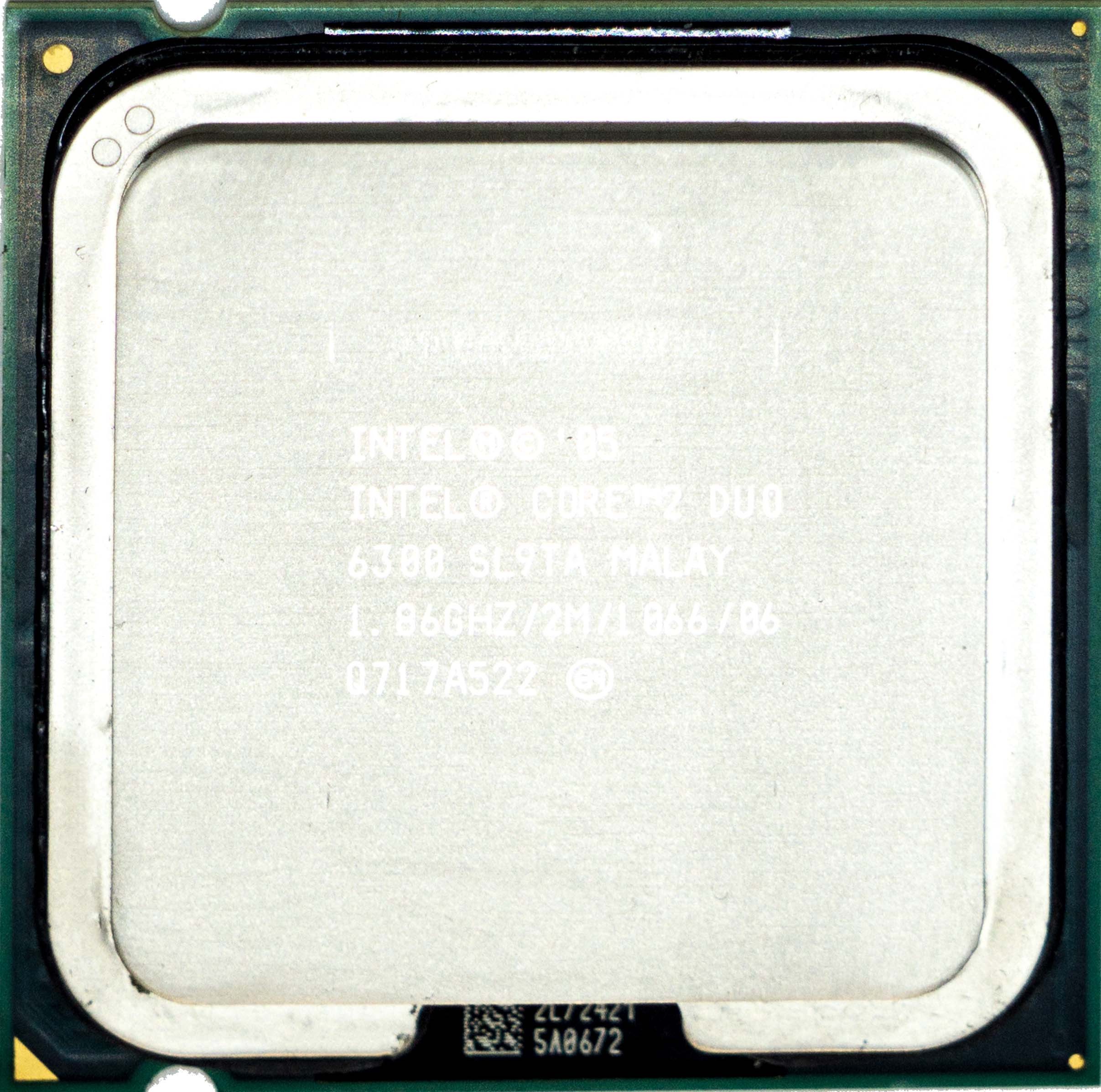 Intel Core2 E6300 (SL9TA) 1.86Ghz Dual (2) Core LGA775 65W CPU