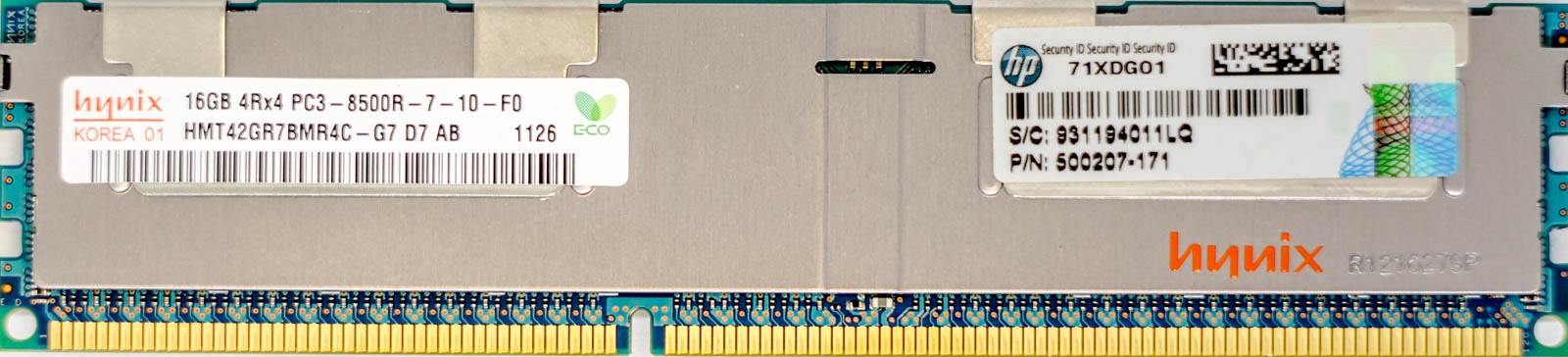 HP (500207-171) - 16GB PC3-8500R (DDR3-1066Mhz, 4RX4)