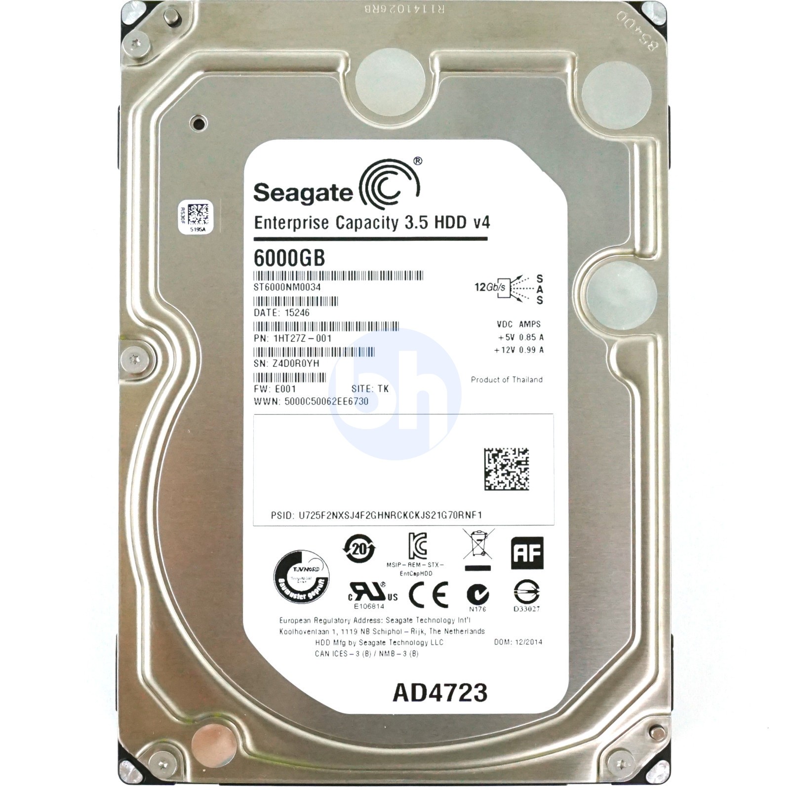 Seagate Enterprise ST14000NM004J disque dur 3.5 14 To SAS