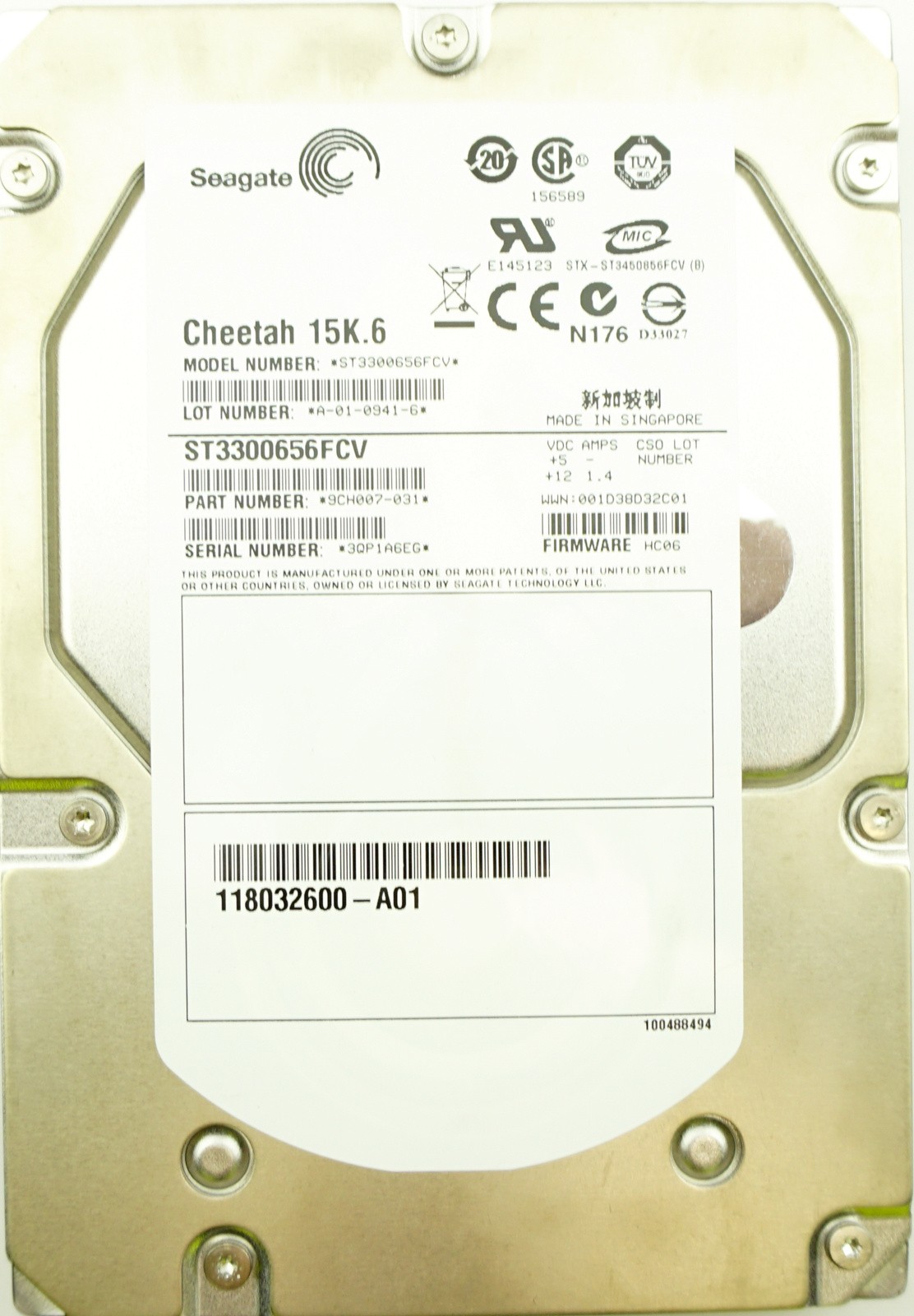 EMC (ST3300656FCV) 300GB FCAL (LFF) 15K HDD
