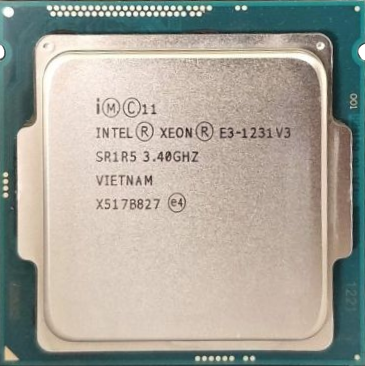 Opgetild over Huiskamer Intel Xeon E3-1231 V3 (SR1R5) 3.40Ghz Quad (4) Core LGA1150 80W CPU  Processor