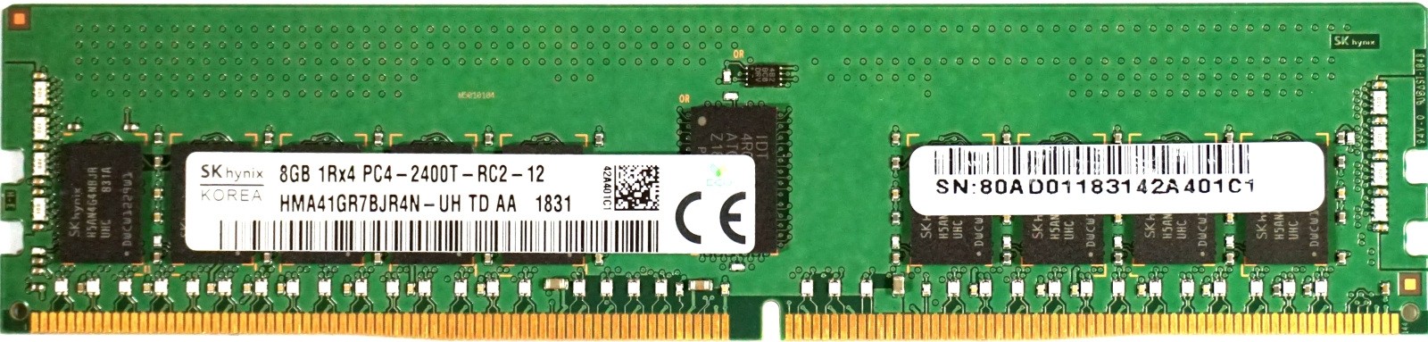 Hynix - 8GB PC4-19200T-R (DDR4-2400MHz, 1RX4)