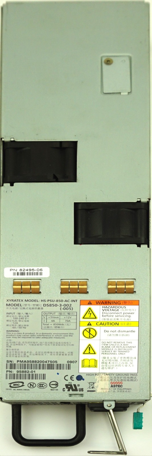 IBM HS-1235E HS PSU 850W