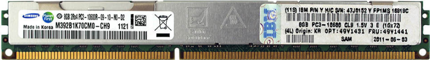 IBM (47J0152) - 8GB PC3-10600R-VLP (DDR3-1333Mhz, 2RX4)