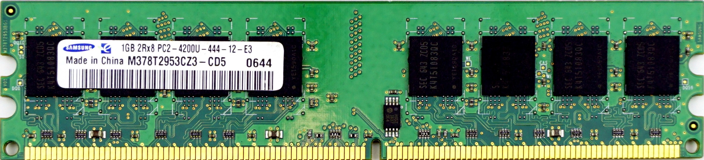 Samsung - 1GB PC2-4200U (DDR2-533Mhz, 2RX8)