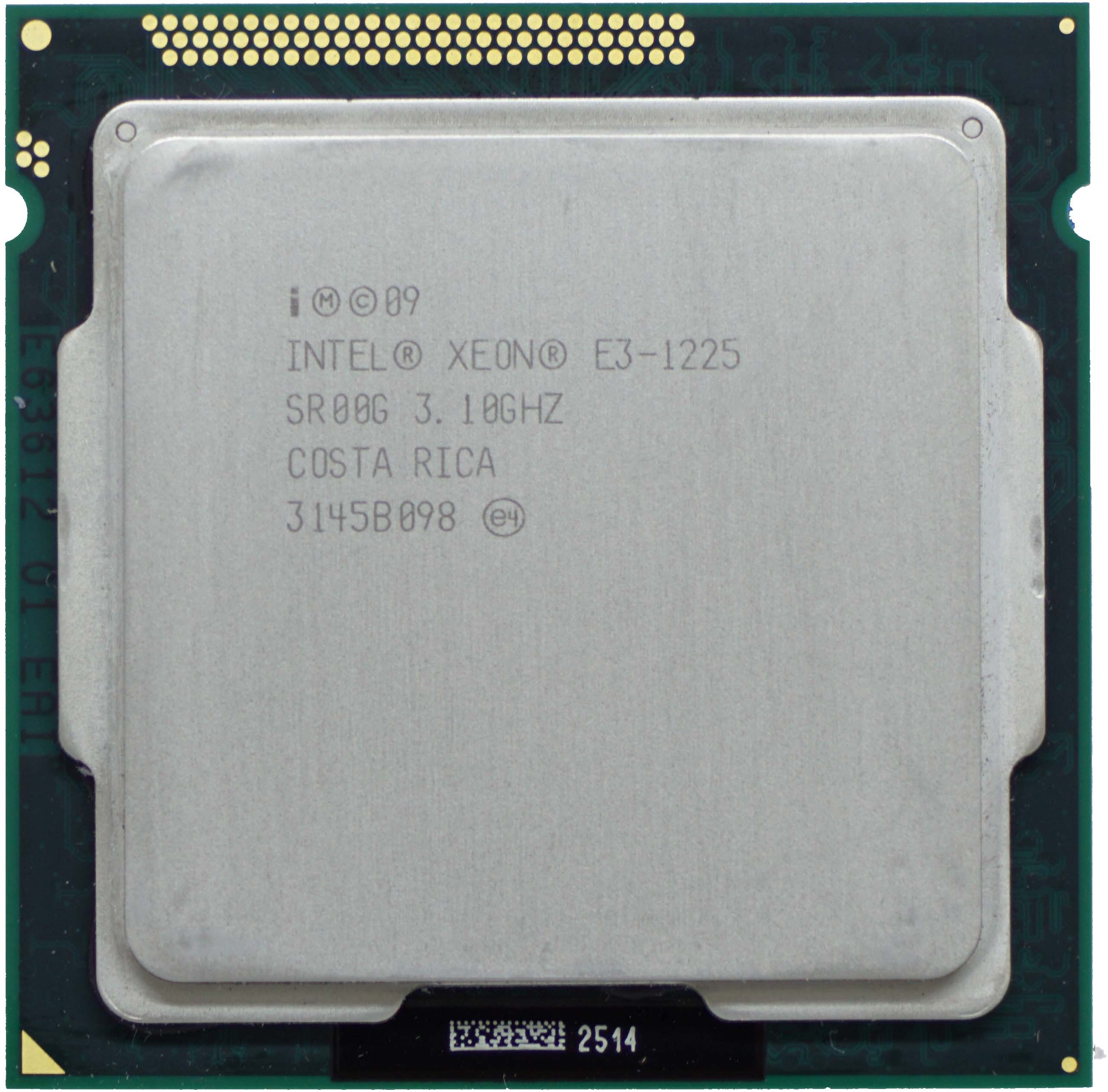 Intel Xeon E3-1225 V1 (SR00G) 3.10Ghz Quad (4) Core LGA1155 95W CPU