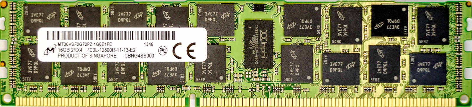 Micron - 16GB PC3L-12800R (DDR3 Low-Power-1600Mhz, 2RX4)