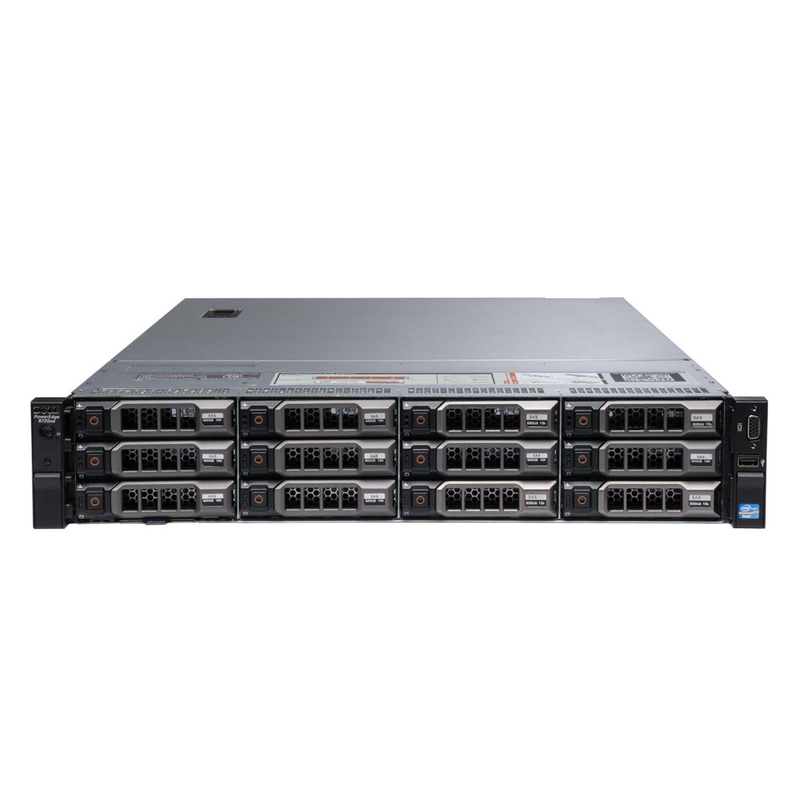 VWT90 Dell R720-XD 12x LFF (+2x SFF) Hot-Swap SAS & PSU 2U Barebones Server