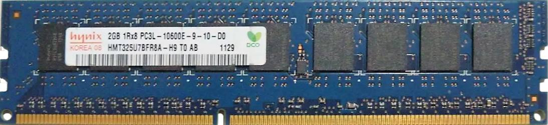 Hynix - 2GB PC3L-10600E (DDR3 Low-Power-1333Mhz, 1RX8)