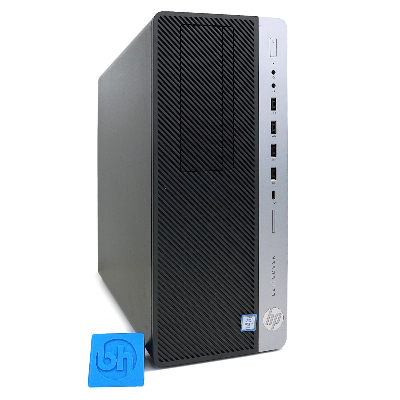 HP EliteDesk 800 G3 Tower Desktop PC Front Angle Left