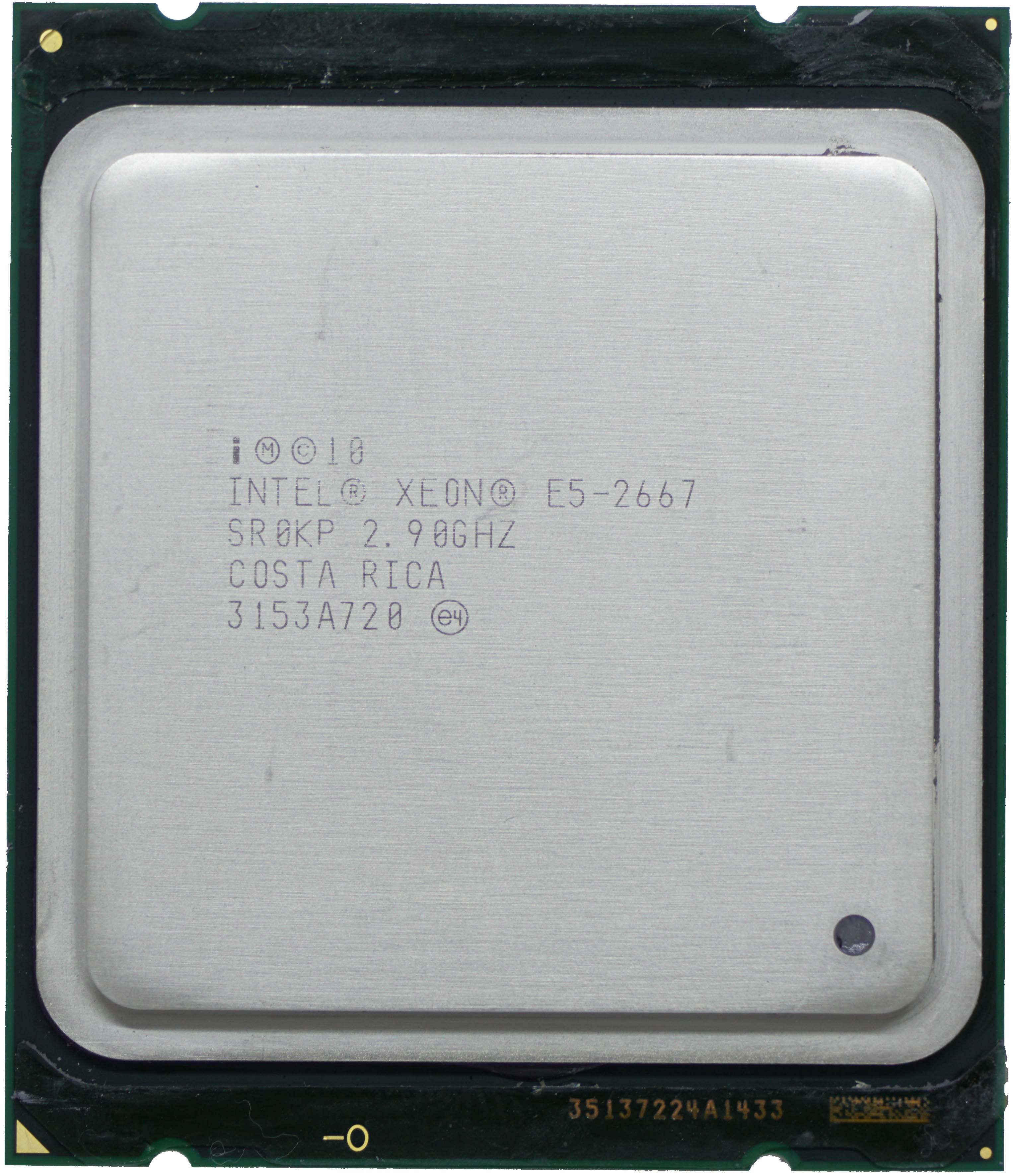 Intel Xeon E5-2667 V1 (SR0KP) 2.90GHz 6-Core LGA2011 130W 15MB CPU CPU0000305