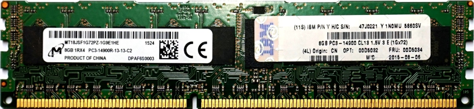 IBM (47J0221) - 8GB PC3-14900R (DDR3-1866Mhz, 1RX4)