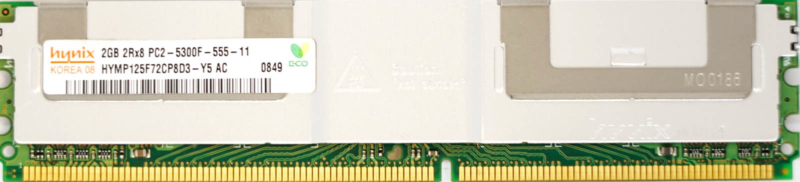 Hynix 2GB Hynix DDR2 PC2-5300F-555-11 667Mhz 2Rx8 ECC FB-DIMM HYMP125F72CP8D5-Y5 AB-C 