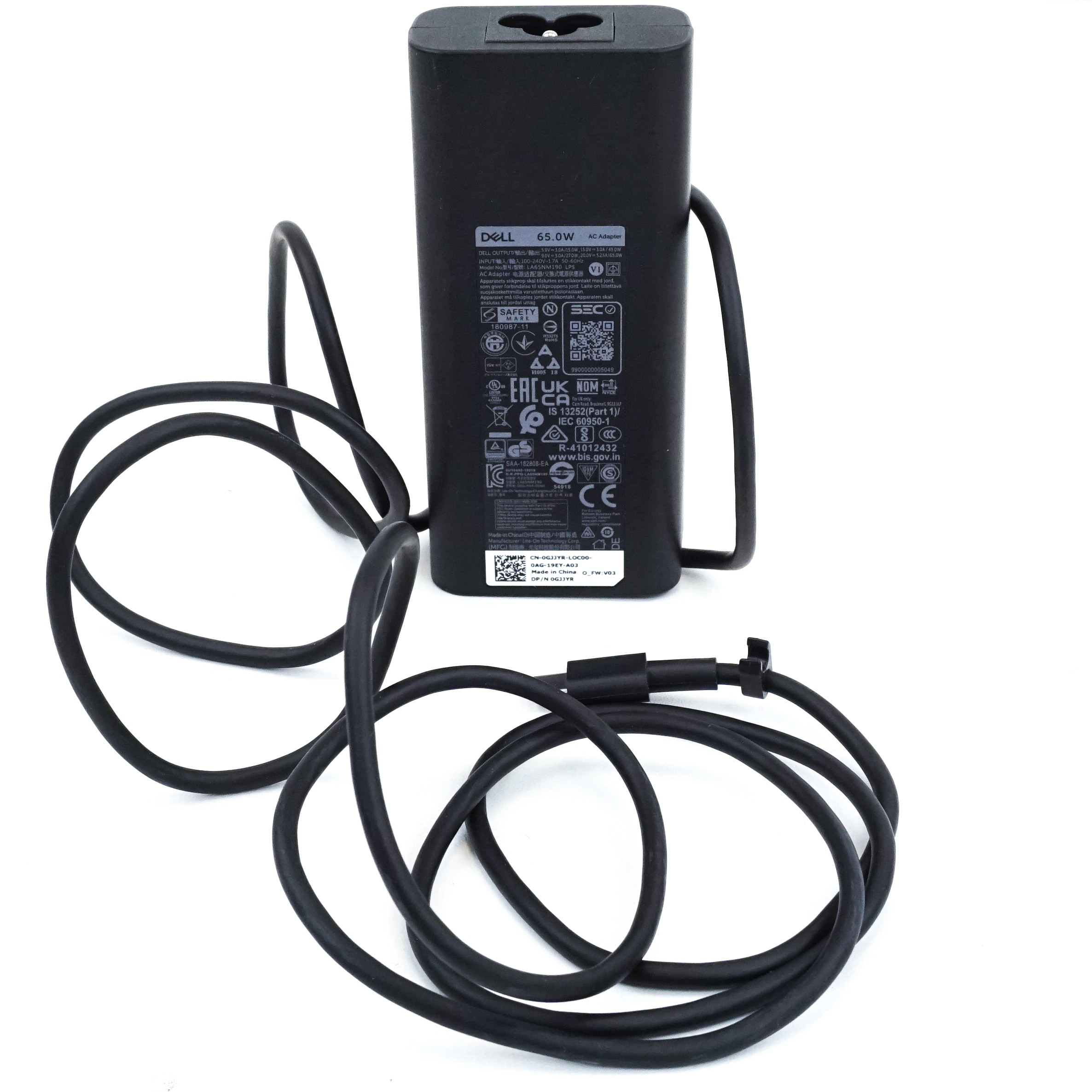 Dell Type-C USB-C Power Delivery 65W AC Laptop Charger