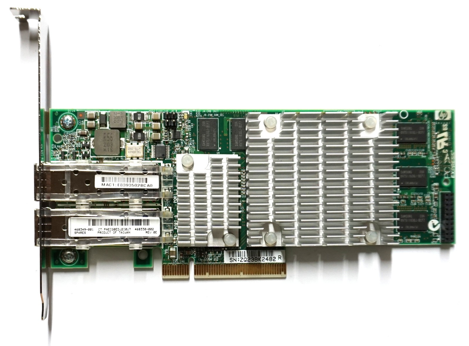 HP NC522SFP Dual Port - 10GbE SFP+ Full Height PCIe-x8 Ethernet