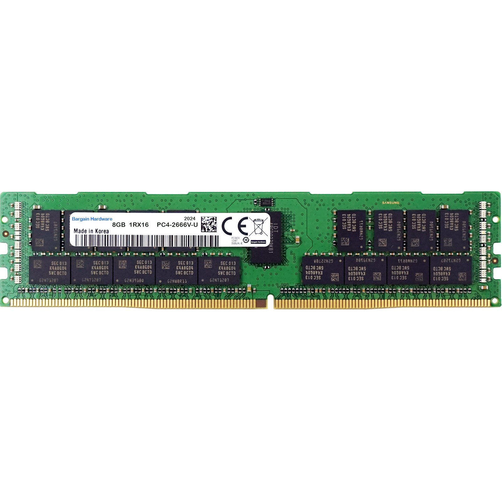 8GB PC4-21333V-U (1RX16, DDR4-2666MHz)
