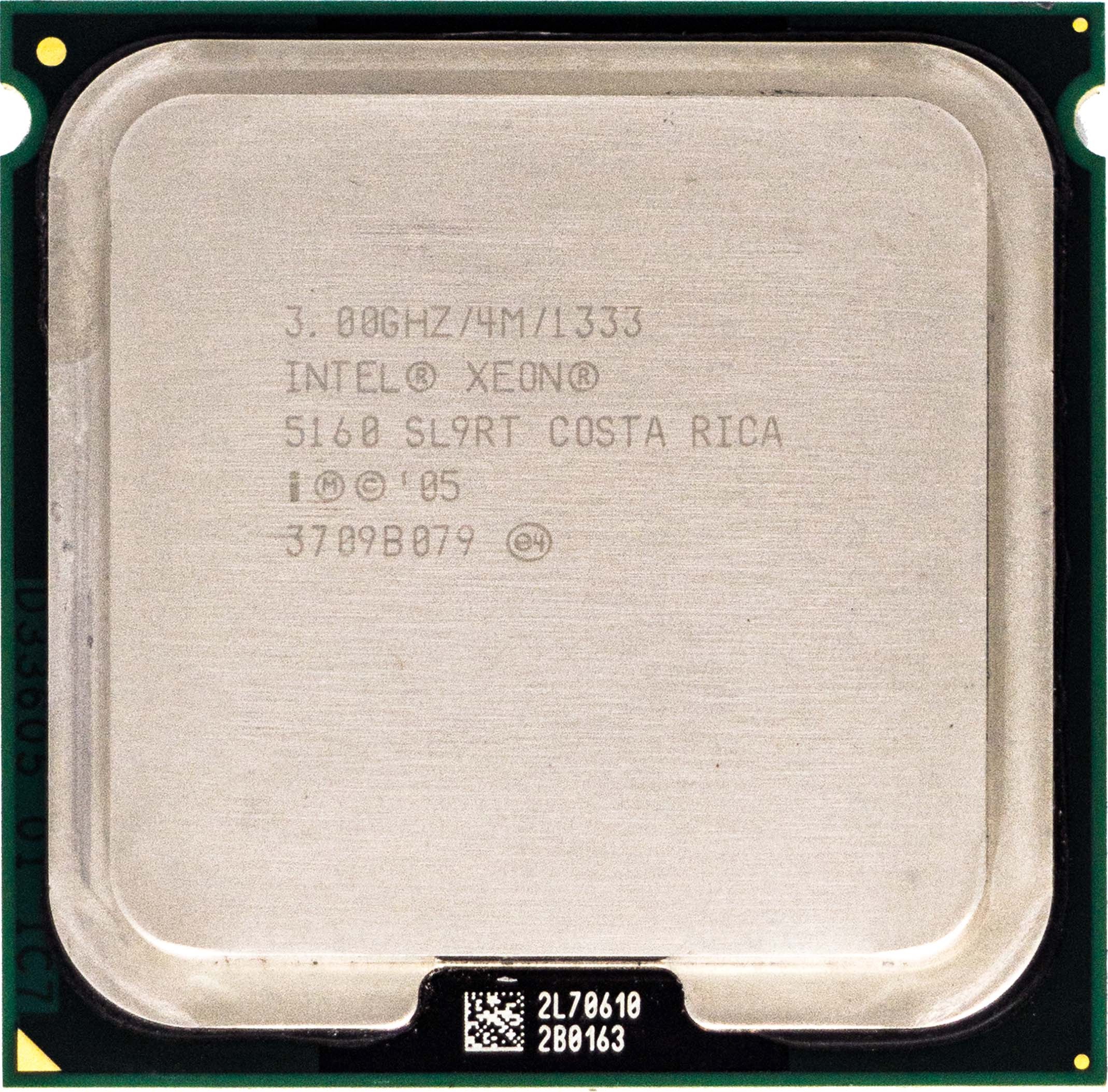 Intel Xeon 5160 (SL9RT) 2-Core 3.00GHz LGA771 4MB 80W CPU Processor