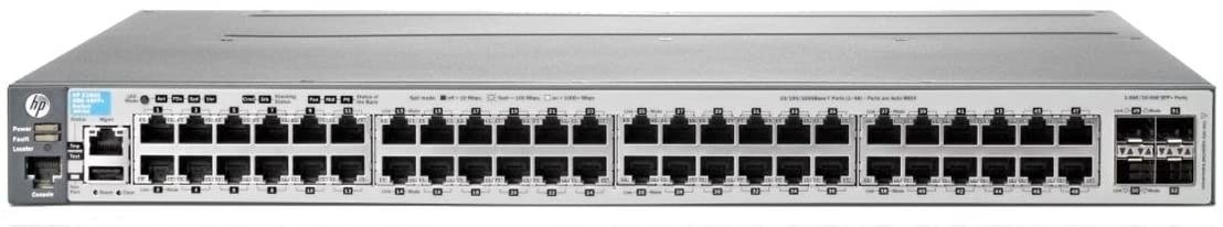 HP (J9588A) Aruba  3800-48G-PoE+-4XG - 48x RJ-45 PoE+ 1Gbps, 4x RJ-45 10GbE Switch