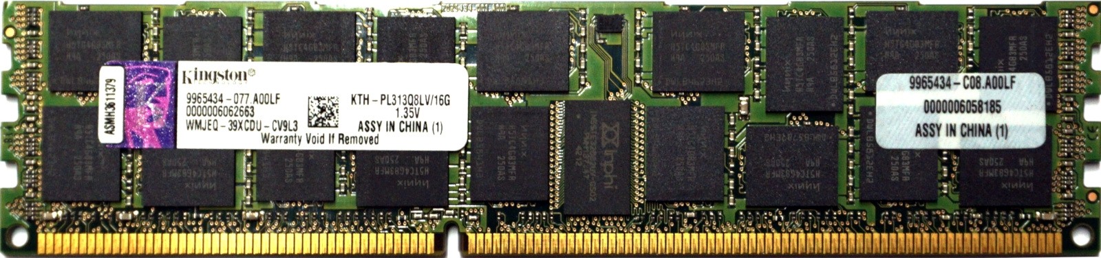 Kingston - 16GB PC3L-12800R (DDR3 Low-Power-1600Mhz, 4RX8)