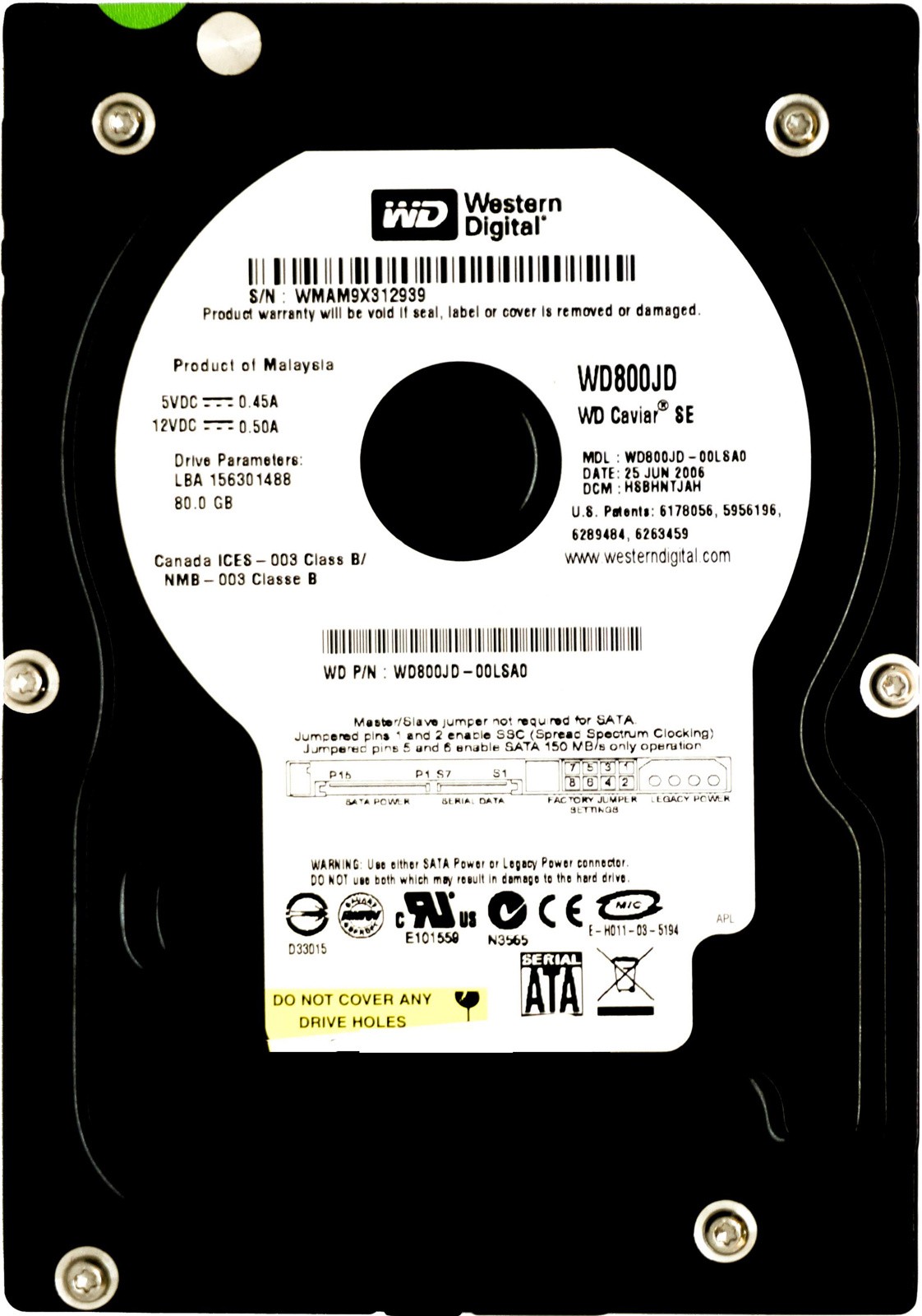 Generic 80GB SATA (LFF) HDD