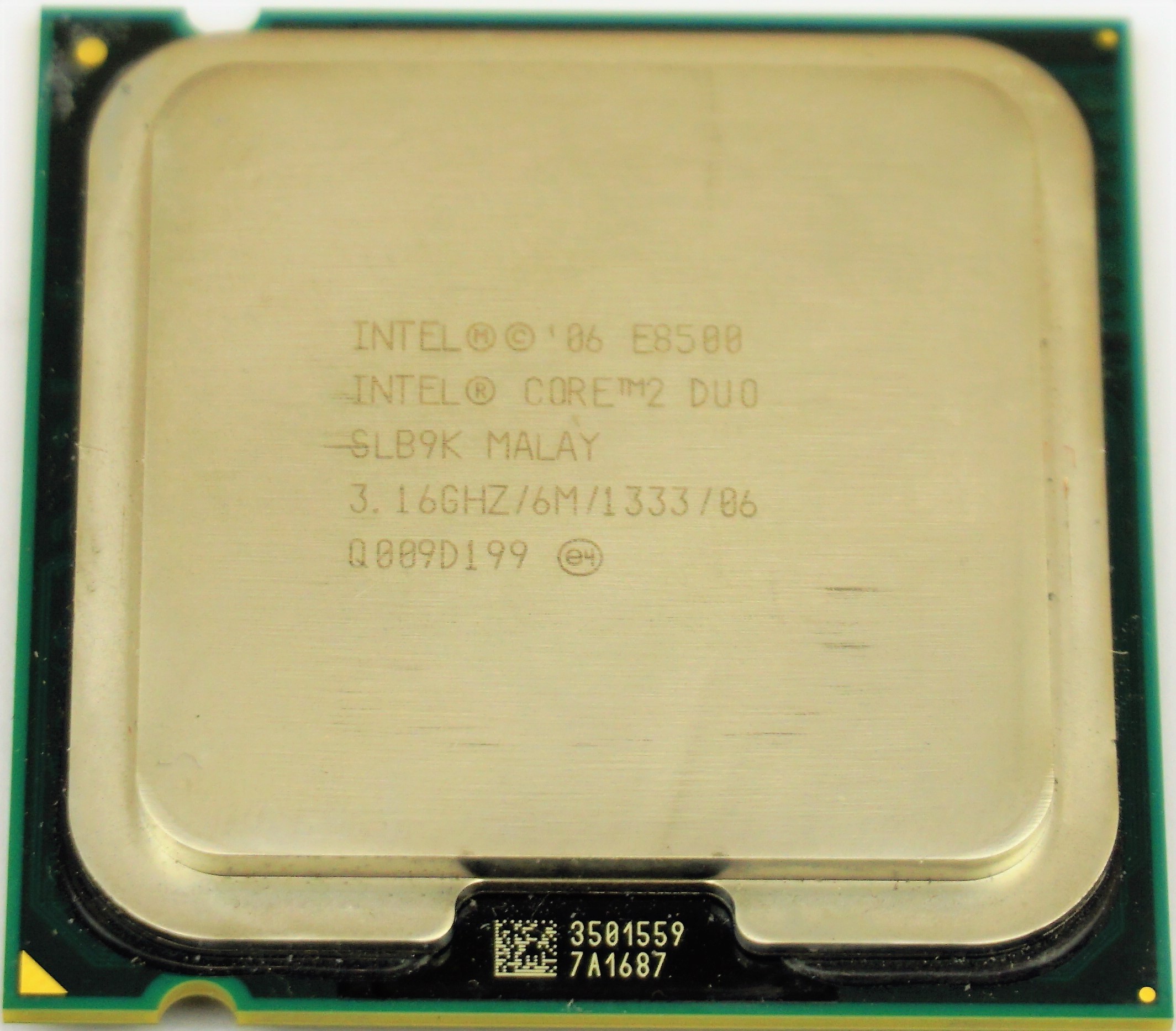 Intel Core2 E8500 (SLB9K) 3.16Ghz Dual (2) Core LGA775 65W CPU