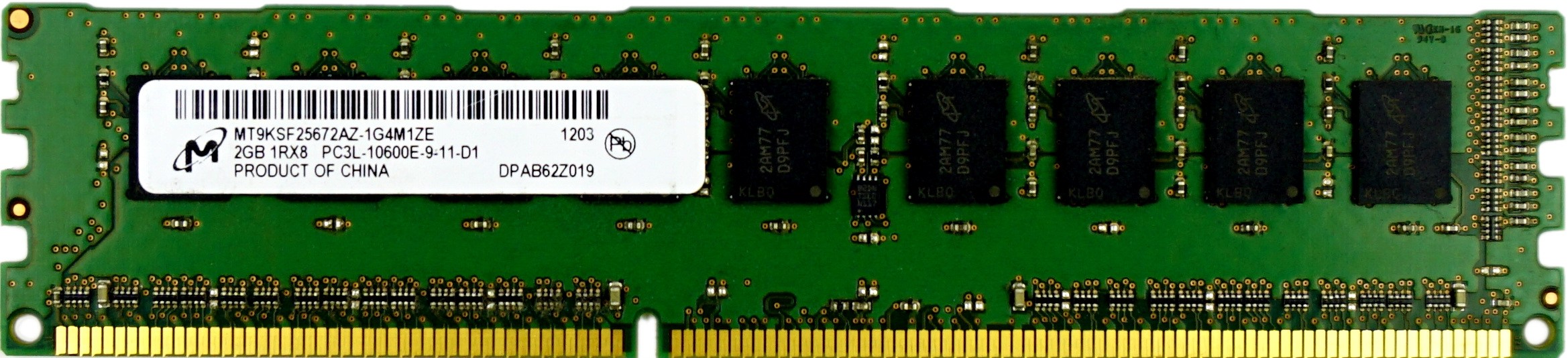 Micron - 1GB PC3-10600E (DDR3-1333Mhz, 1RX8)