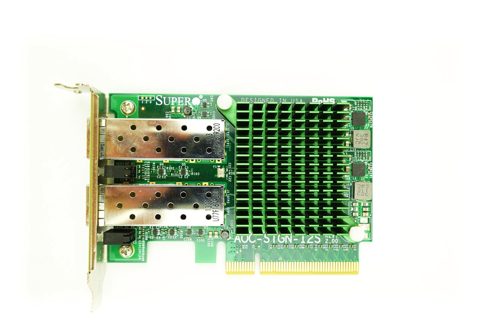 Supermicro AOC-STGN-I2S Dual Port - 10GbE SFP+ Low Profile PCIe-x8 Ethernet