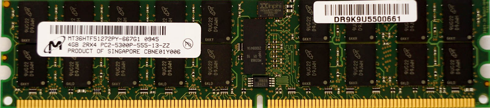 Micron - 4GB PC2-5300P (DDR2-667Mhz, 2RX4)