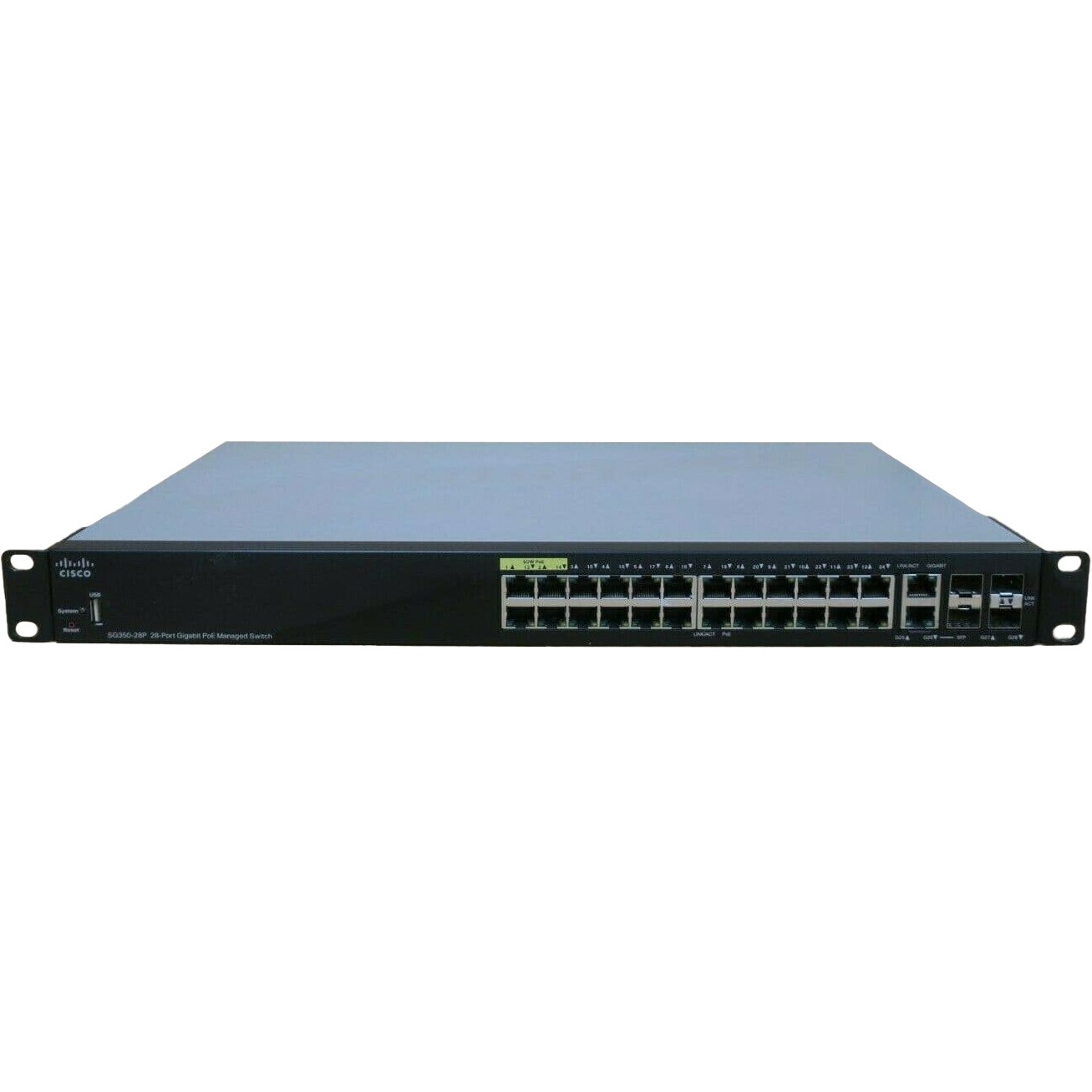 Cisco SG350-28P 24xRJ-45 1G PoE+ Managed Switch