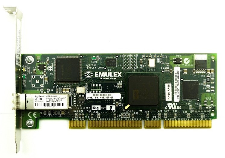 Emulex LP982 Single Port - 2Gbps SFP Full Height PCI-X HBA