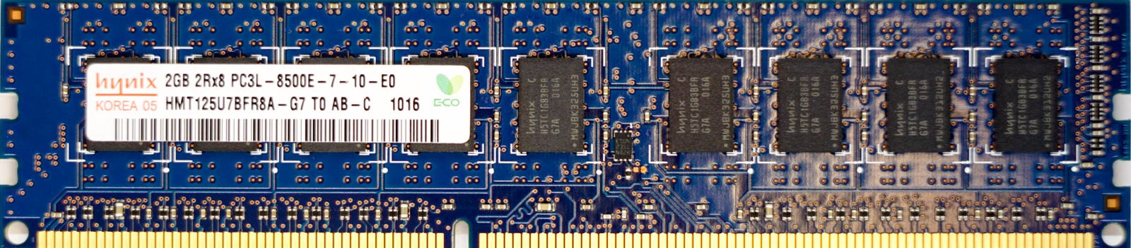 Hynix - 2GB PC3L-8500E (DDR3 Low-Power-1066Mhz, 2RX8)