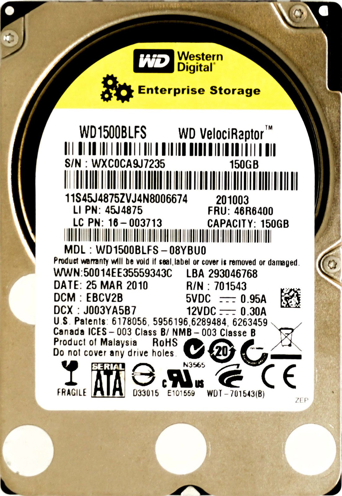 IBM (45J4875) 150GB SATA II (SFF) 3Gb/s 10K HDD