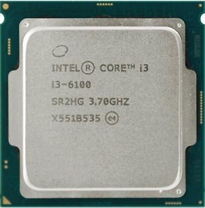 Intel Core i3-6100 (SR2HG) 3.70Ghz Dual (2) Core LGA1151 51W CPU