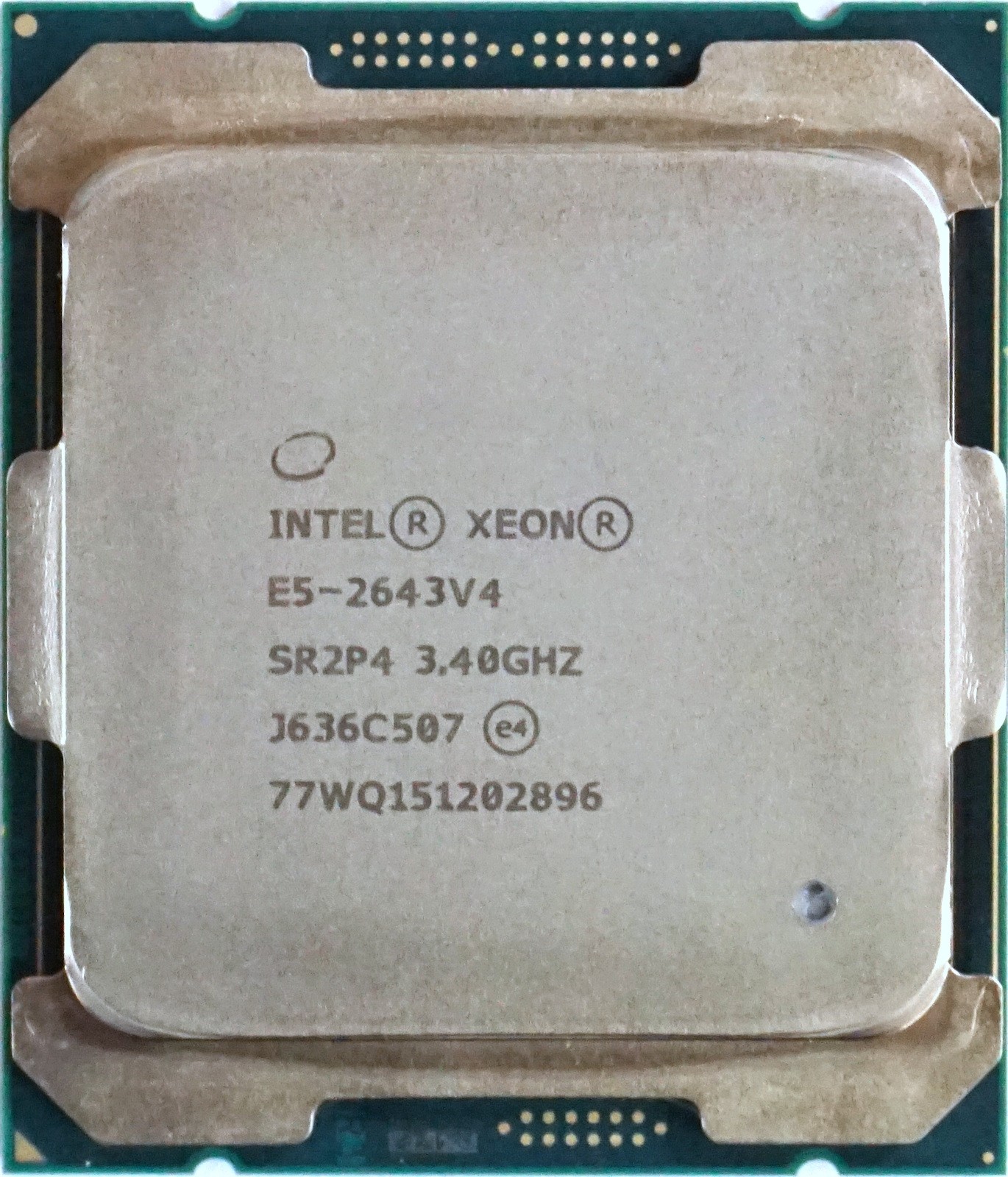Intel Xeon E5-2643 V4 (SR2P4) 3.40GHz 6-Core LGA2011-3 135W 20MB CPU ITM0016826