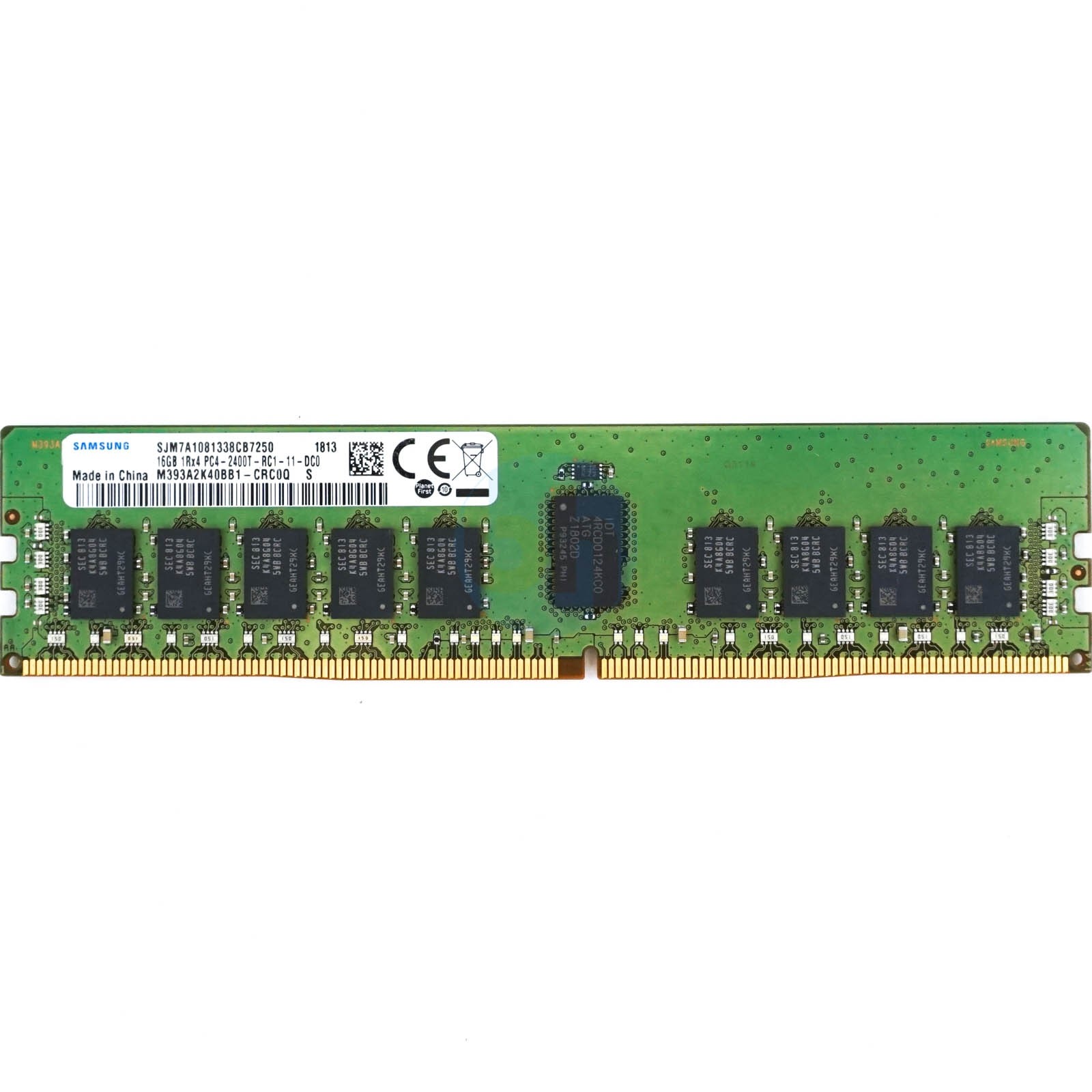 Samsung - 16GB PC4-19200T-R 2400T-R (1RX4, DDR4-2400MHz) ECC REG RAM
