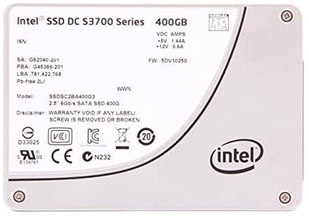Intel 400GB DC S3700 (SFF 2.5in) SATA-III 6Gbps MLC SSD