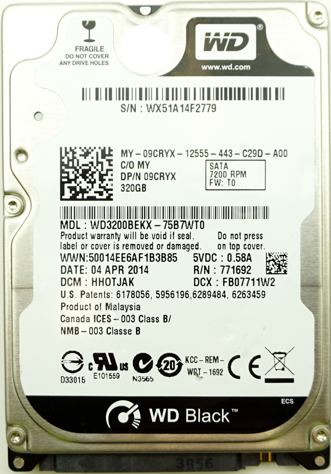 Generic 320GB SATA (SFF) HDD