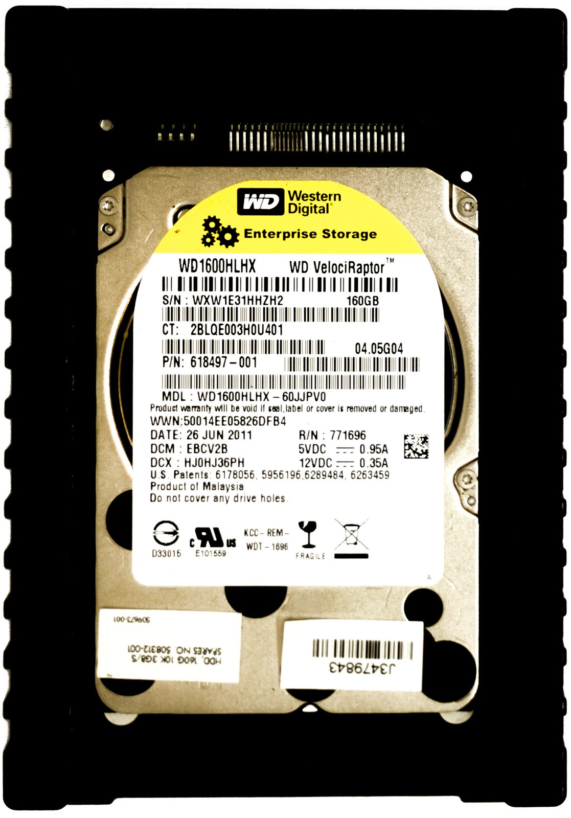 HP (618497-001) 160GB SATA II (LFF) 3Gb/s 10K HDD