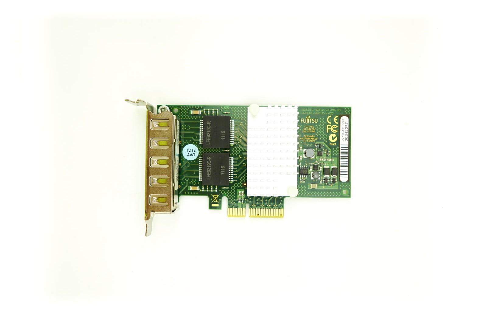 Fujitsu D2745-A11 Quad Port - 1GbE RJ45 Low Profile PCIe-x4 Ethernet